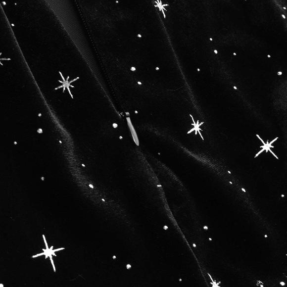 Cider Black Velvet Starry Night Jumpsuit 1XL - Picture 5 of 10